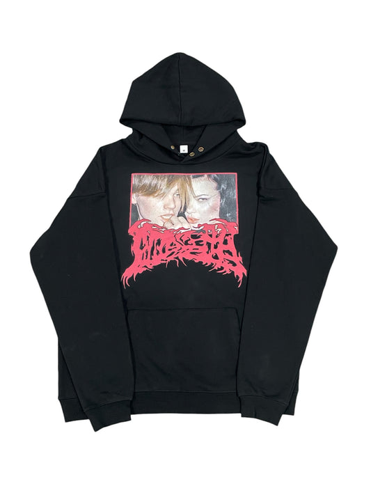 BLACK DESIRE HOODIE (RED LOGO)